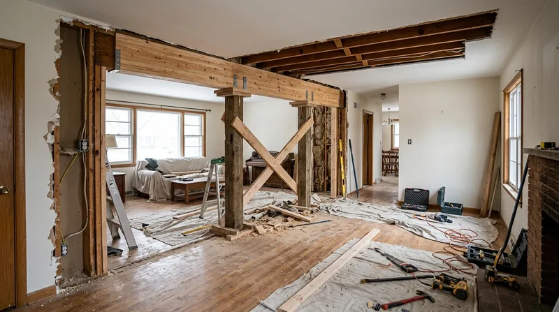 Beam Replacement & Load-Bearing Wall Removal Madison